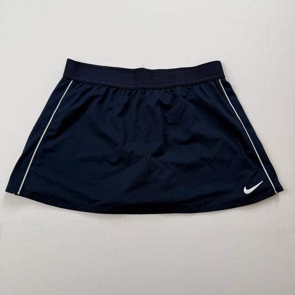 Nike Pants - Nike Dri-FIT Athletic Skort Navy Blue Built In Shorts Tennis Golf Size L
